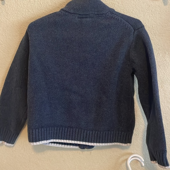Janie and Jack: Boys Blue Anchor Sweater Size 4 - Picture 3 of 3